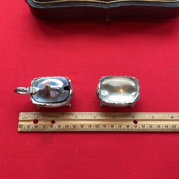 ANTIQUE BOXED SIGNED 5 PIECE MINIATURE CRUET SET - Picture 12 of 16